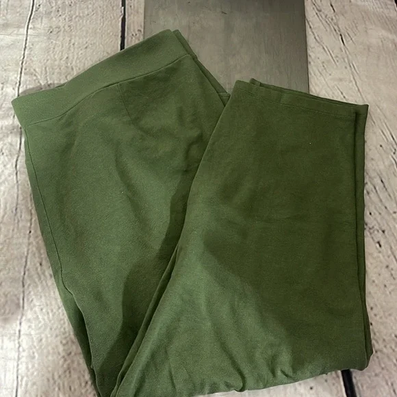 Terra & Sky Olive green pants 2X petite - Picture 1 of 5